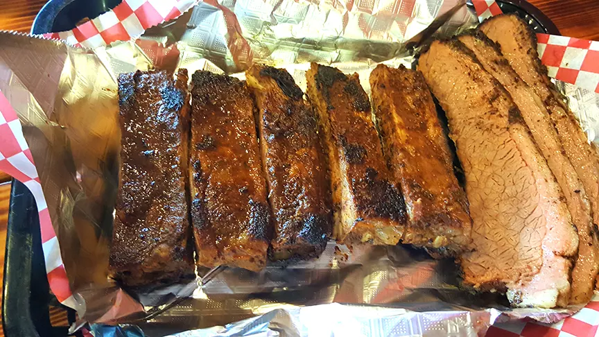 Ranchwood BBQ RIbs and Brisket