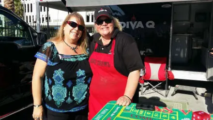 Diva Q, Danielle Dimovski. Host of Travel Channel's BBQ Crawl and winning pitmaster