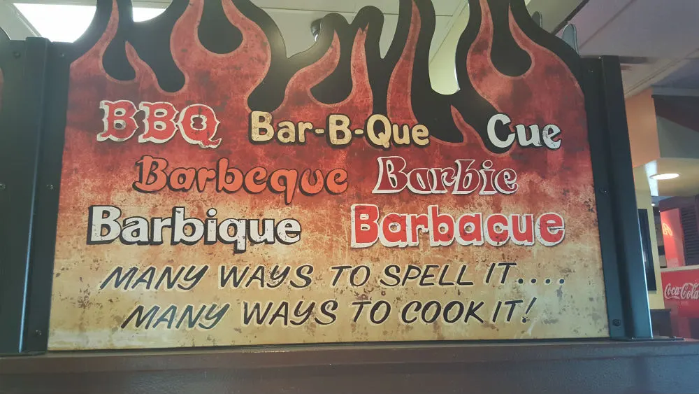Love this sign. So many ways to spell it!