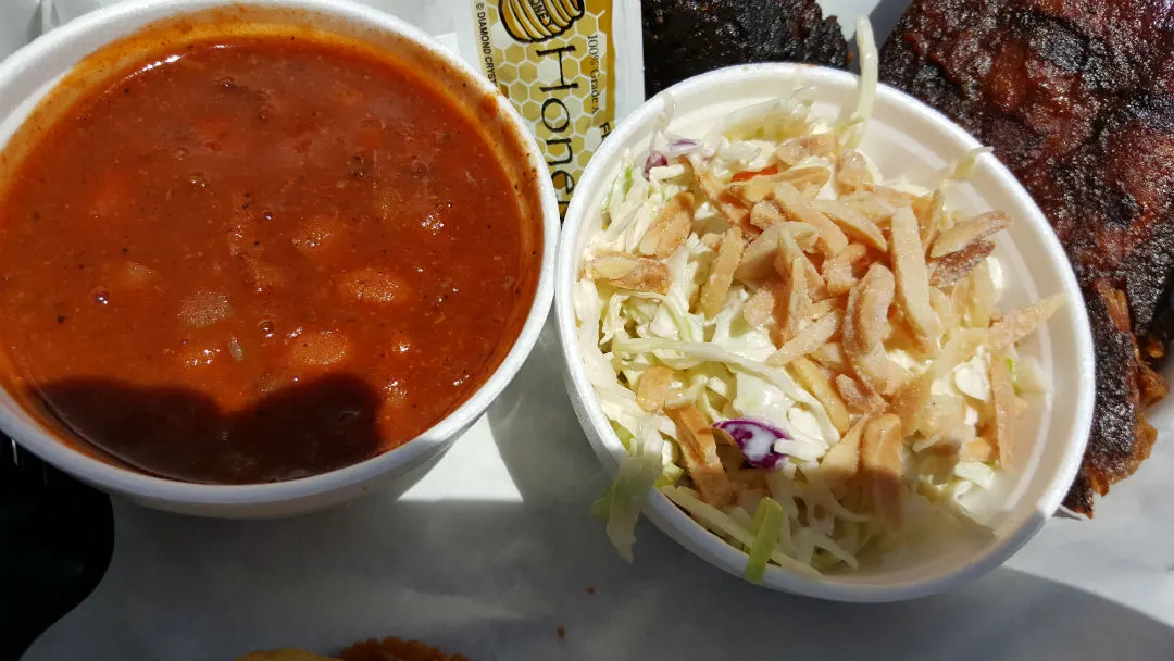 Beans and slaw