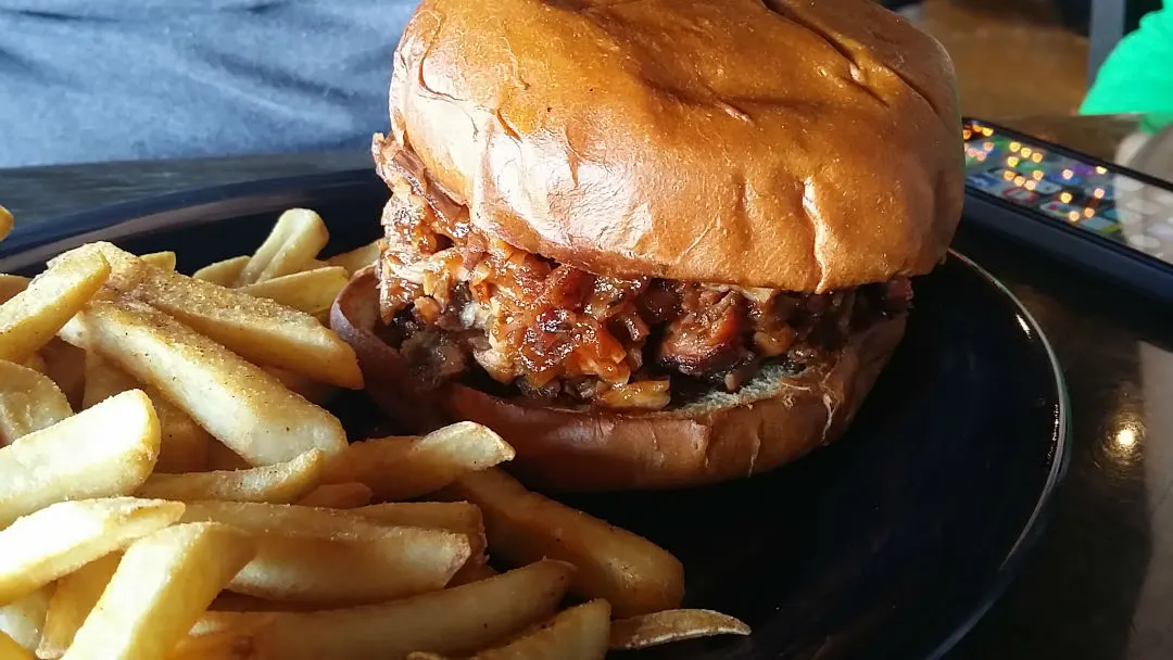 Rib tip sandwich. A new favorite!