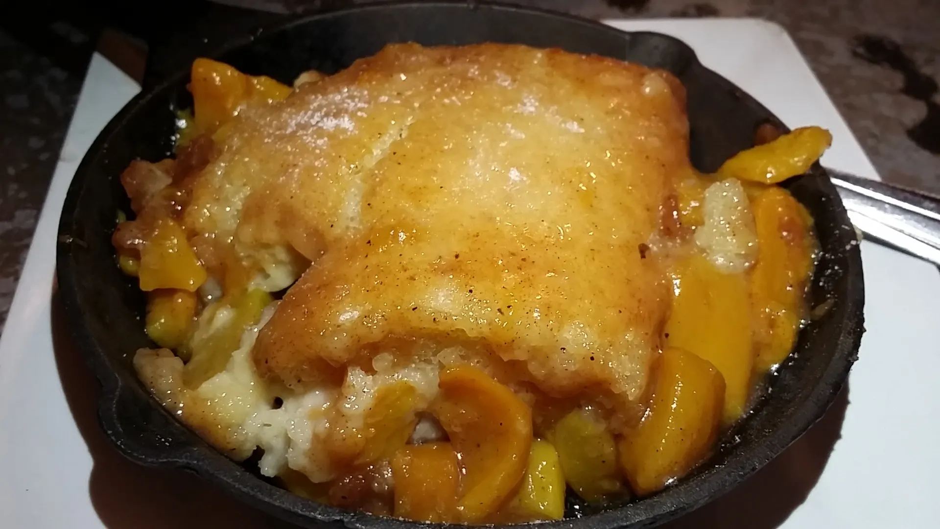 Peach cobbler