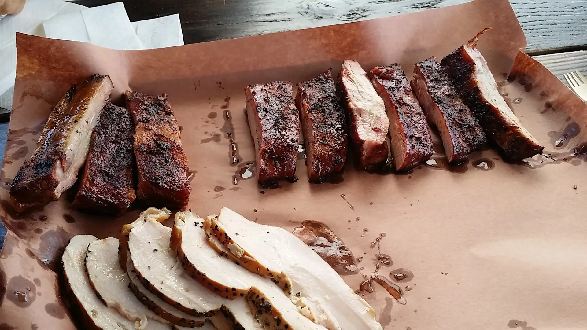 Ribs and TX Turkey
