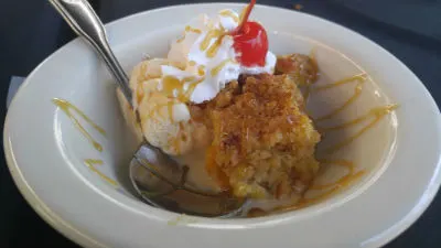 peach cobbler